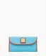 Dooney Pebble Grain Continental Clutch Sky Blue ID-w9vXsQMB