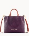 Dooney Ostrich Large Barlow Plum Wine ID-lLK7tXQX