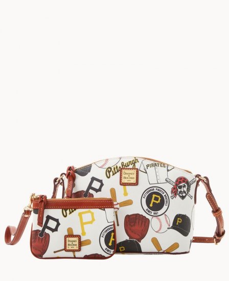 Dooney MLB Pirates Suki Crossbody Med Wristlet PIRATES ID-qnxbINXW - Click Image to Close