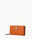 Dooney Saffiano Large Zip Around Natural ID-QCprZ8bX