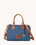 Dooney All Weather Leather 3.0 Barrel Satchel 28 Denim ID-YYSrJGLc