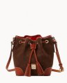 Dooney Suede Crossbody Drawstring Brown Tmoro ID-JW1z8kYW