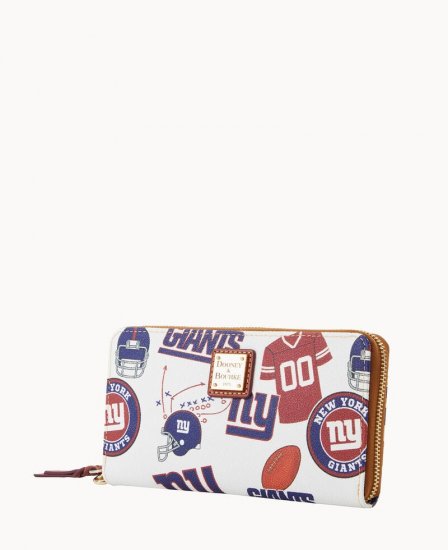 Dooney NFL NY Giants Large Zip Around Wristlet GIANTS ID-wxJAaNRe - Click Image to Close