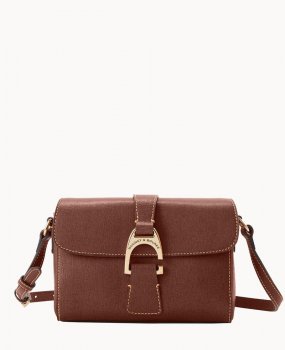 Dooney Saffiano Kyra Crossbody Amber ID-qQMs3SIW