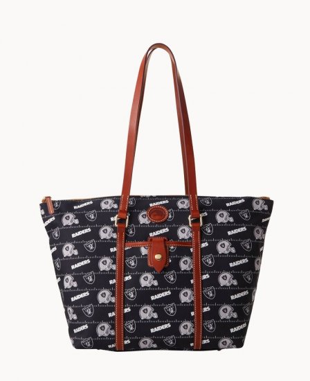 Dooney NFL Raiders Large Zip Tote RAIDERS ID-JnZDrlZf - Click Image to Close