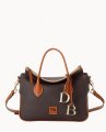 Dooney Pebble Grain Satchel Brown Tmoro ID-pVPSxbeD