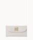 Dooney Saffiano Continental Clutch Ecru ID-FupHzEBH