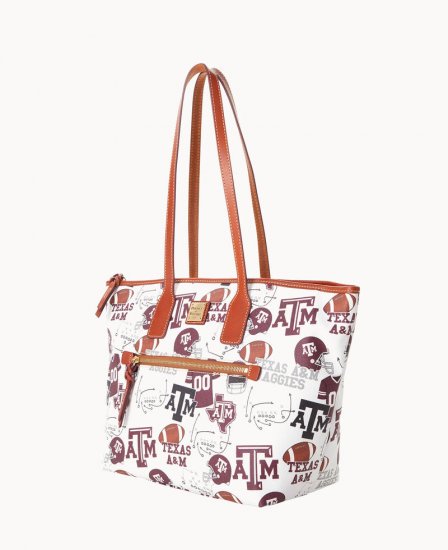 Dooney Collegiate Texas Achr(38)M Tote TEXAS A&M ID-WBmDHYv5 - Click Image to Close