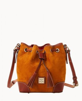 Dooney Suede Crossbody Drawstring Honey ID-CNNgkkMn