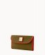 Dooney Pebble Grain Continental Clutch Olive ID-qnt5fruD