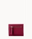 Dooney Saffiano Small Flap Credit Card Wallet Cranberry ID-R5UUCP3x