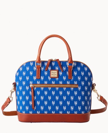 Dooney MLB Mets Domed Zip Satchel METS ID-2sJbA2bt - Click Image to Close
