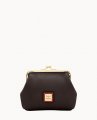 Dooney Pebble Grain Large Frame Purse Black ID-MCyTQvJL