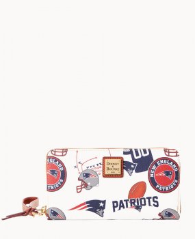 Dooney NFL Patriots Large Zip Around Wristlet PATRIOTS ID-dNDlVkqD