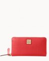 Dooney Saffiano Large Zip Around Wristlet Tomato ID-XUSl8lqP