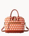 Dooney Collegiate Clemson Domed Zip Satchel CLEMSON ID-U4PYZQrT