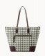 Dooney Houndstooth Career Tote Green ID-bHLKmWdm