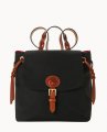Dooney Nylon Flap Backpack Black ID-5jEMNa5E