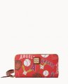 Dooney MLB Angels Large Zip Around Wristlet Angels ID-79o2fMri