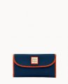 Dooney Pebble Grain Continental Clutch Midnight Blue ID-qqaJlVQa