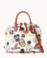 Dooney NFL Steelers Zip Zip Satchel STEELERS ID-FP94Kg8A