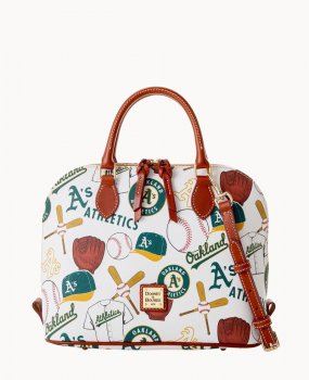 Dooney MLB Athletics Zip Zip Satchel ATHLETICS ID-kGK4A7o4