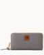 Dooney Pebble Grain Large Zip Around Wristlet Slate ID-CsgBM9QA