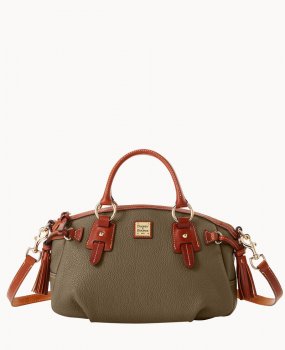 Dooney Pebble Grain Medium Mail Satchel Olive ID-WLhEH0pw