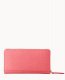 Dooney Saffiano Large Zip Around Wristlet Bubble Gum ID-UlluM857