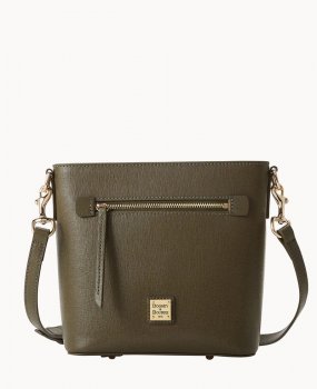 Dooney Saffiano Small Zip Crossbody Olive ID-eKSq2p4V