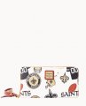 Dooney NFL Saints Large Zip Around Wristlet SAINTS ID-pXEKTNeA