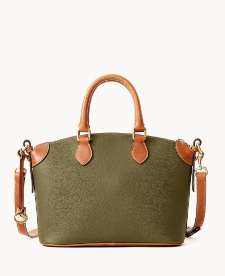 Dooney All Weather Leather 3.0 Domed Satchel 30 Green ID-zMAn2ZMr - Click Image to Close