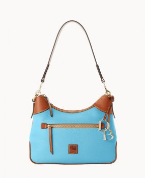 Dooney Pebble Grain Hobo Sky Blue ID-x6N22r2L