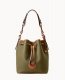 Dooney All Weather Leather 3.0 Drawstring 25 Green ID-rap0bhOl