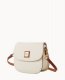 Dooney Pebble Grain Saddle Bag White ID-L4J1MFqz