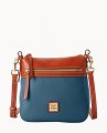 Dooney Pebble Grain Crossbody 25 Teal ID-HkSlEaXu