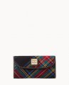 Dooney Tartan Continental Clutch Black ID-UUvWsgWs