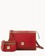Dooney Pebble Grain Zip Crossbody With Small Coin Case Red ID-ZNH0YNQ3